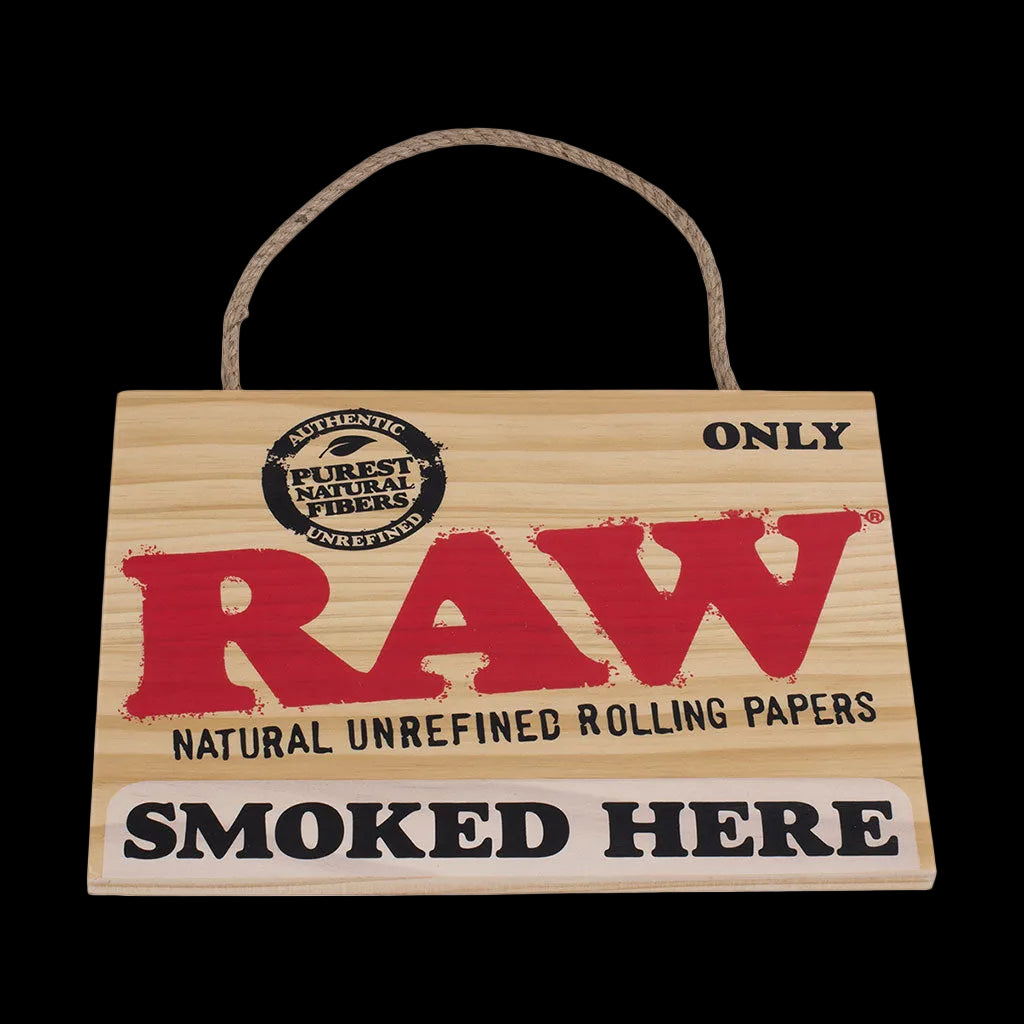RAW Small Wooden Sign