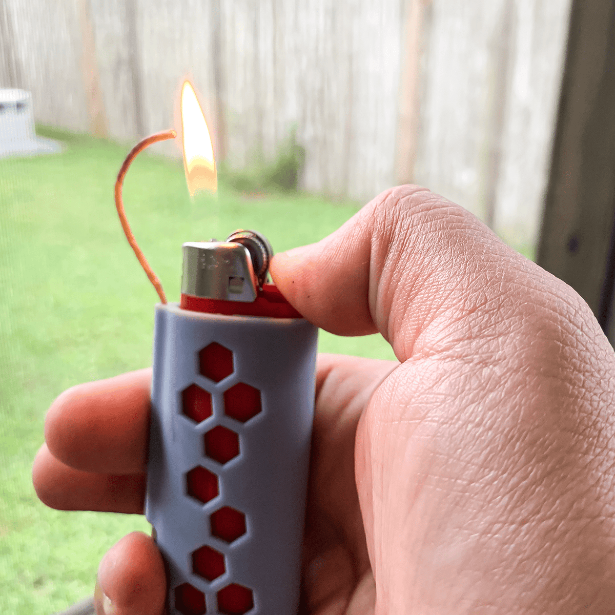 Hemp Wick Lighter Case