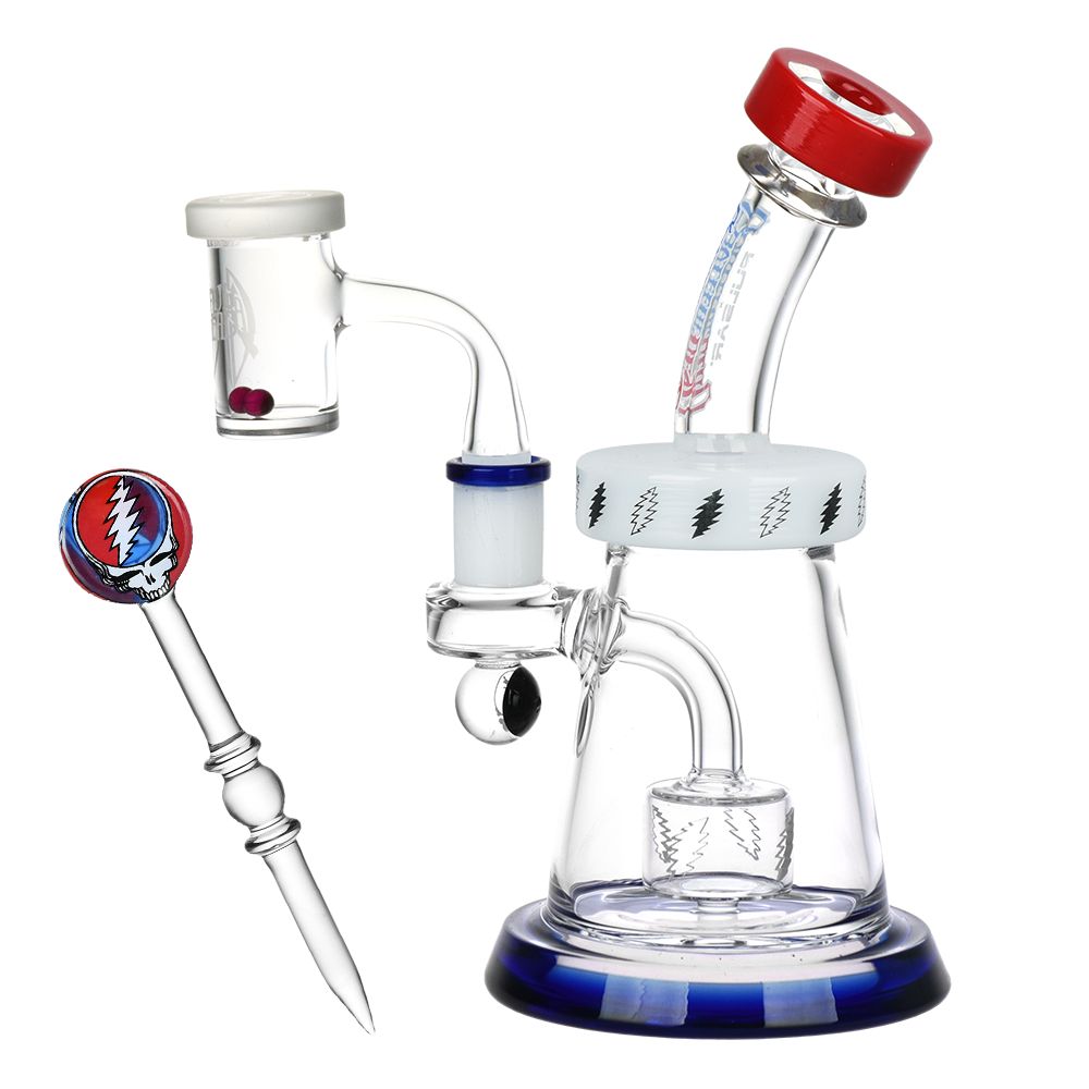 Grateful Dead x Pulsar Lightning Bell Dab Rig Set