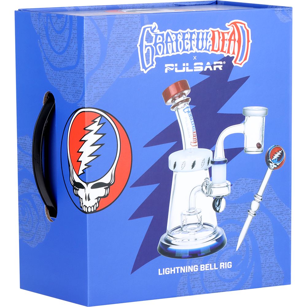 Grateful Dead x Pulsar Lightning Bell Dab Rig Set